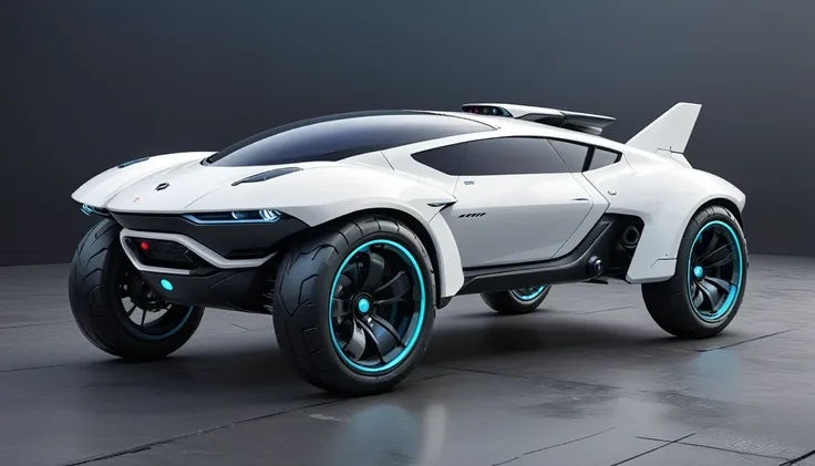 a futuristic concept art of a drone car