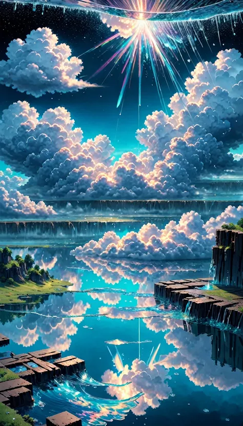 masterpiece,high resolution,realistic,landscape,
cloud,sparkling,water,water,time collapse x, anime, concept art, trending on ar...