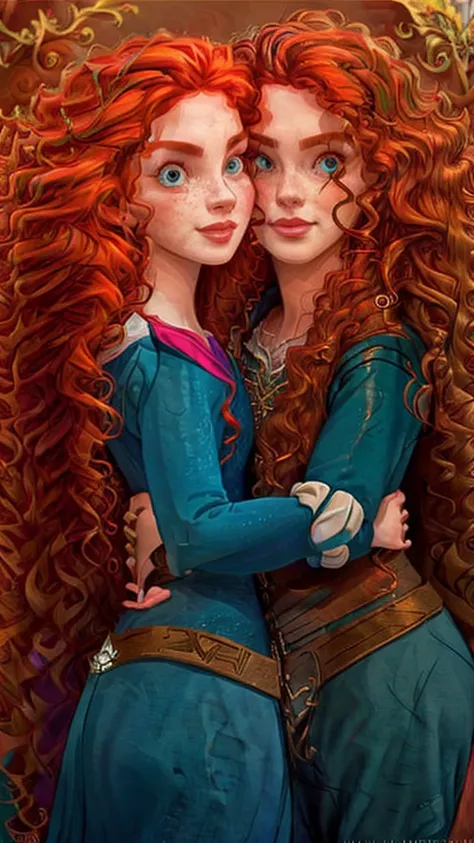 (merida brave  and 1 man, couple, having sex)))