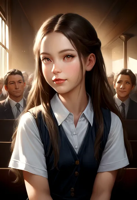 1 girl, (Please wear your high school uniform:1.2), (13 years old:1.5), （original　Cai Neihua）, Young Face, Cute face, (RAW Photos, highest quality), (Realistic, Photorealistic:1.4), Flying debris, Sharp focus, Very delicate and beautiful, Very detailed, 2k...