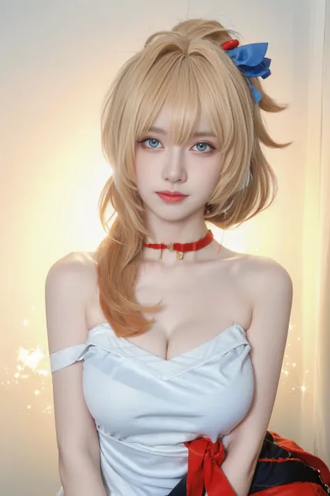 best quality, tmasterpiece,Ultra-high resolution,Clear face,（Reality：1.4），ferpect lighting，(upper body shot:1.5), (photorealistic:1.50), anime wallpaper, Guviz style artwork, cover-up fantasy up to magic , by Yang J, Guviz, beautiful artwork illustration, ...