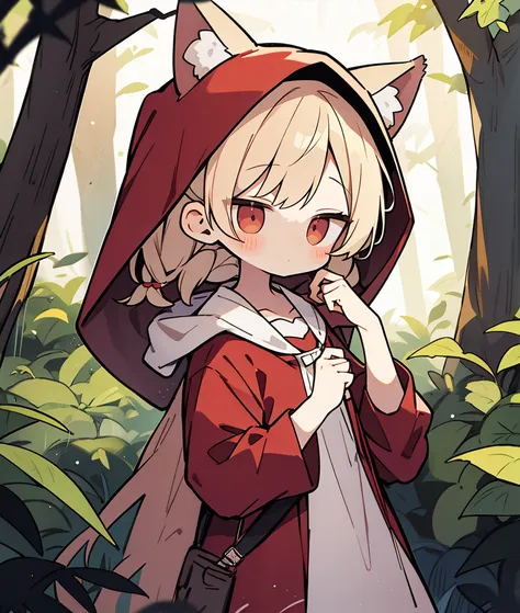 Little Red Riding Hood and the Boy with Wolf Ears、Little、in the forest