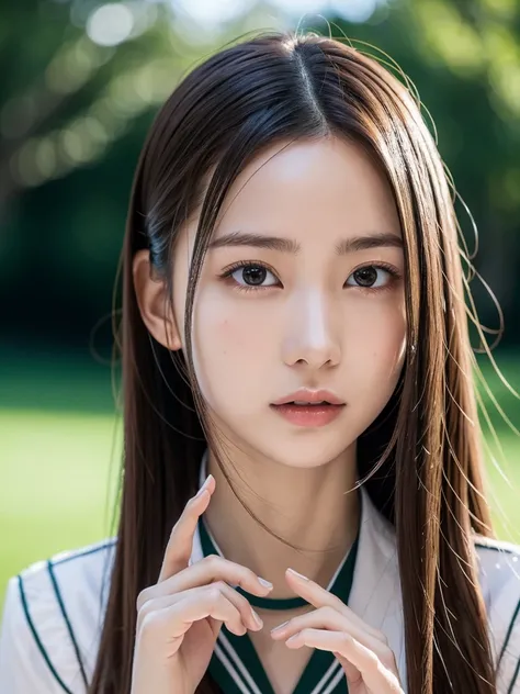 20 year old Japanese idol,grasses, beautiful and detailed eyes, beautiful and detailed lips, extremely detailed eyes and face, long eyelashes, slender body, thin face, delicate features, perfect porcelain skin, glistening sweat, extremely thin hands, extre...