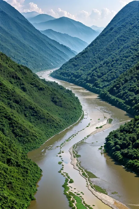 Teesta river in monsoon