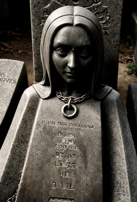 suucubus woman chained grave stone