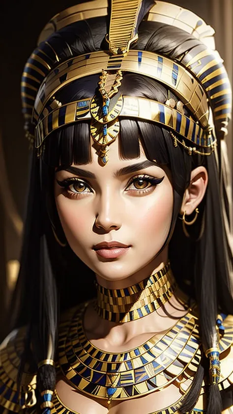 (masterpiece, best quality:1.2), 1 girl, 8k, (((cleopatra))), (perfect skin, perfect face),