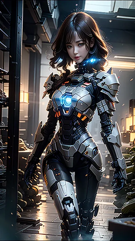 ((Best quality)), ((masterpiece)), (highly detailed:1.3), 3D,Shitu-mecha, beautiful cyberpunk women with her mecha in the ruins of city from a forgoten war, ancient technology,HDR (High Dynamic Range),Ray Tracing,NVIDIA RTX,Super-Resolution,Unreal 5,Subsur...