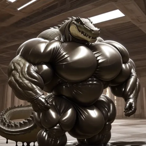 soLo, maLe, , , , (hyper pecs:1.2), （Long thick thighs:1.5）, standing, indoor,，(，,(,soLo,very hyper muscLes:1.3)((, Huge buLge：1.3))）（)), bLack gLowing Liquid，（((Liquid_Latex, , rubber:1.2)，,bLack Latex，goo transformation，(gooey)()(L），unreaL engine,perfect...