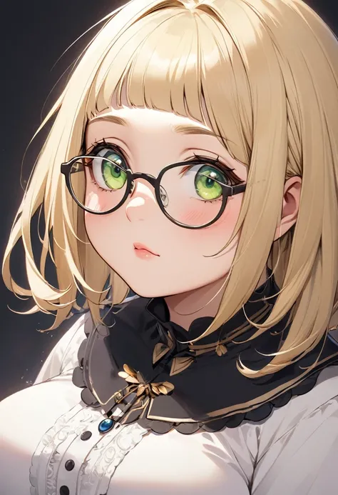 chubby girl, Blonde with green eyes, medium length hair, open forehead, round facial features, glasses with black square frames 
Греческий стиль одежды, греческая одежда, греческая богиня, древняя Греция, древний мир, белое платье, открытые бёдра, древнегр...