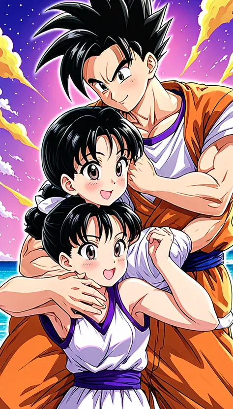 Gohan and videl romance, happy vibes