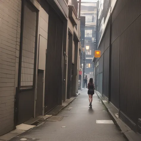 A woman walking down the street was suddenly taken into an alleyway.、Getting sex from behind