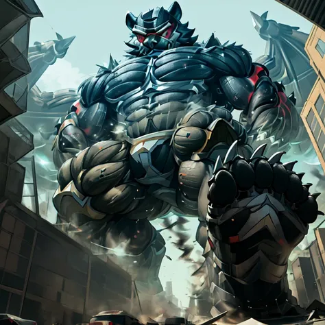 (masterpiece. official art. 8k. best quality. detailed full body. full body.)

(situation 1 : dominating incineroar. muscular in...