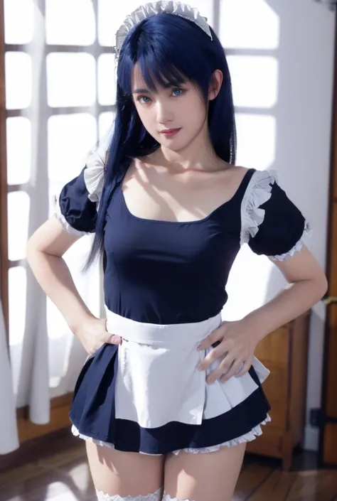 lobelia, 1girl, maid outfit 