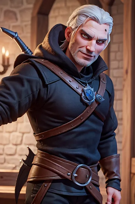 a dark evil witcher