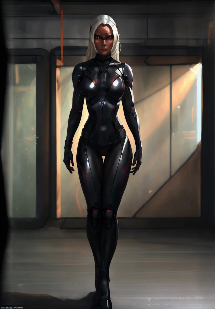 midbody photo of the most beautiful artwork in the world featuring [gorgeous asian female humanoid|cyborg:0.3], spaceship location, working environment, rugged harsh situation woman(sharp face:1.2) worker, full body 8k unity render, action shot, skin pores...