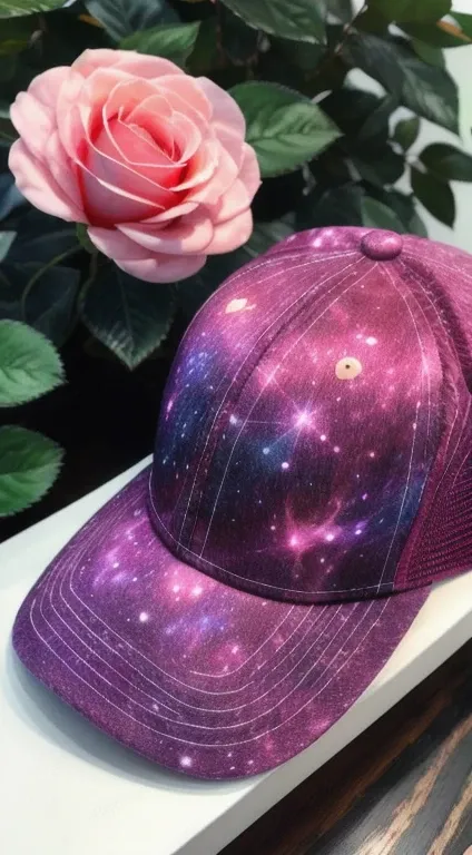 Visible in the distance　Floating parallel　Galaxy Hat、　深いhearf Galaxy Hatを potted plants    活けられ　bloom　lots of rosesのクリスタル:1.2 June　Red Roses,　