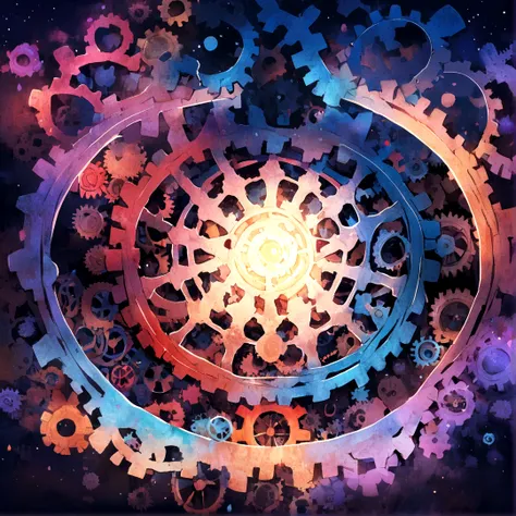 create a logo for a digital marketing company, which contains gears