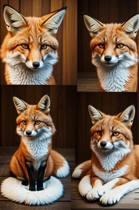 Make a magical animal between a cat and a fox