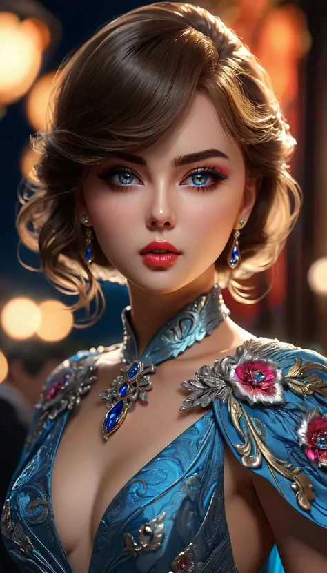 secret agent in evening dress, beautiful and dangerous, evening dress is beautiful and comfortably to run and fight, realistic anime art, full body shot, james bond style, (best quality,4k,8k,highres,masterpiece:1.2),ultra-detailed,(realistic,photorealisti...