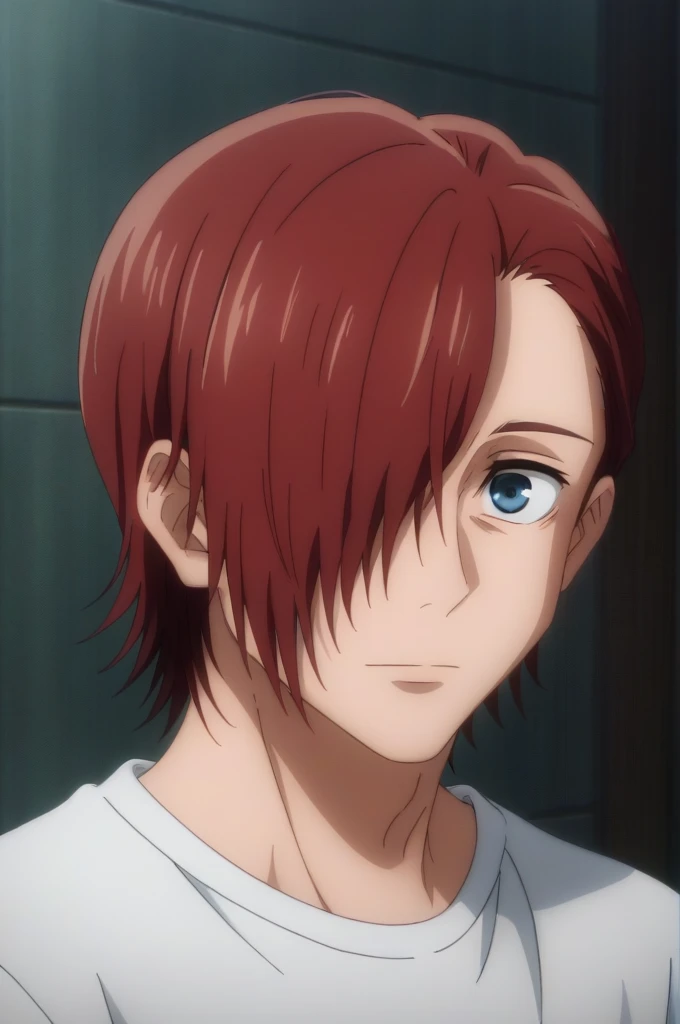 score_9, score_8_up, score_7_up, source_anime, rating_safe, intricate details, anime screencap, anime coloring,1baby boy,5 years old,cute,solo, male focus, junpei_yoshino, red hair, blue eyes, short hair, 