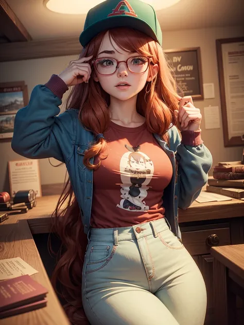 Wendy Corduroy is a character from the cartoon "Gravity Falls". She is a 15-year-old teenager who works at the Mystery Shack, a museum of curiosities run by Stan Pines. Wendy is known for her laid-back and friendly personality, and is often seen as the "co...