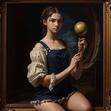 A masterpiece of the highest quality, featuring a girl holding an object.