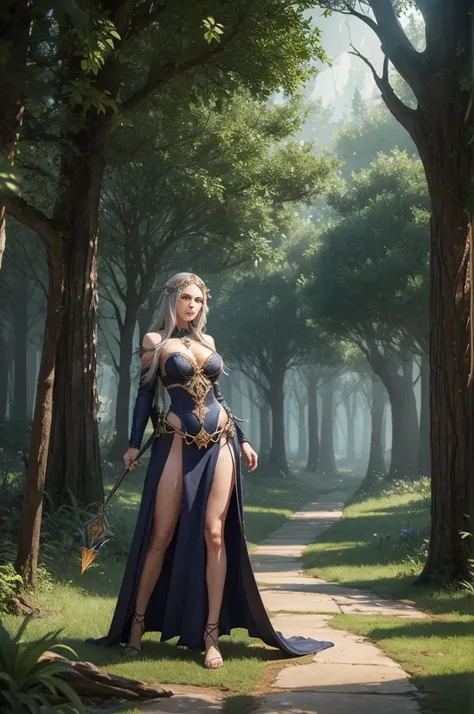 Create a grove with a sorceress