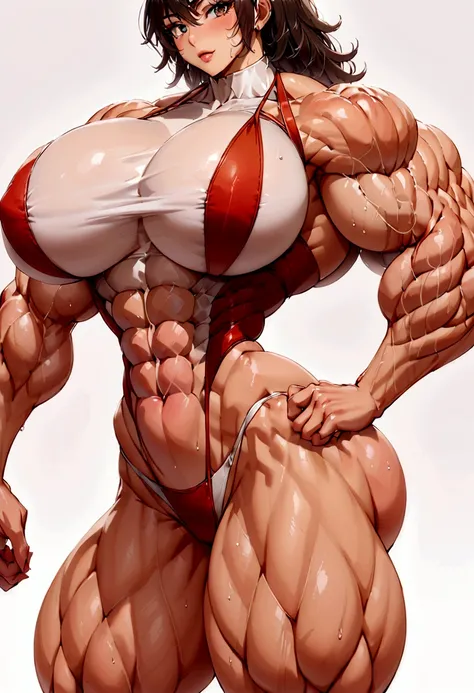 muscle woman student school 