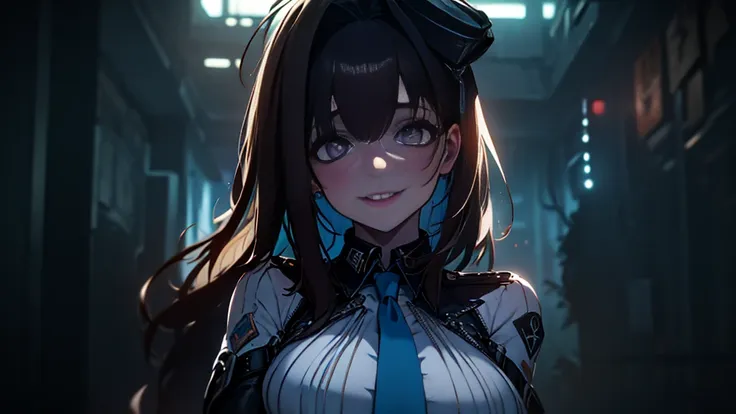 ((best quality)), ((masterpiece)), (detailed:1.4), 3d, an image of a beautiful cyberpunk female, yandere , yandere face , trance...