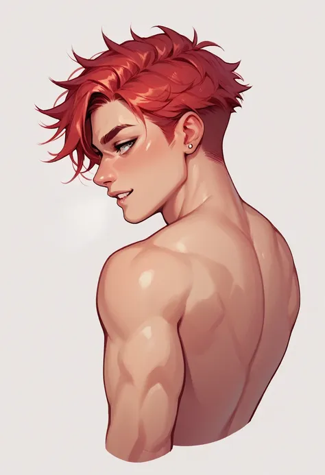 boy, red-haired, hairless