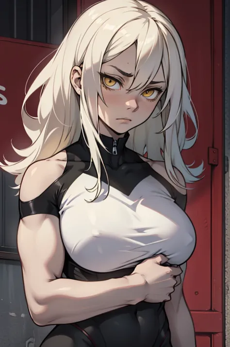 pale skin black long hair yellow eyes muscular girl huge breasts sad expressionless sad expressionless sad expressionless sad expressionless sad expressionless sad expressionless