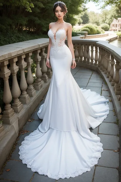 Mermaid style wedding dress