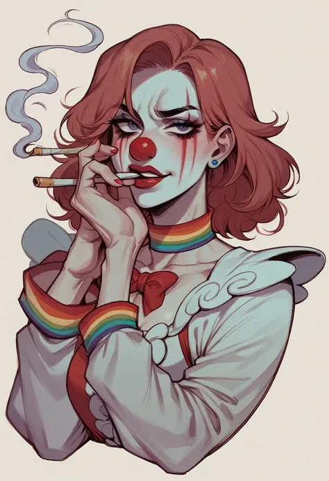 I created for myself an NFT of a clown smoking