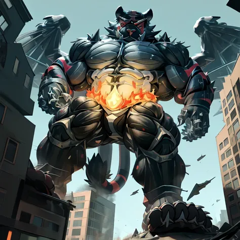 (masterpiece. official art. 8k. best quality. detailed full body. full body.)

(situation 1 : dominating incineroar. muscular in...