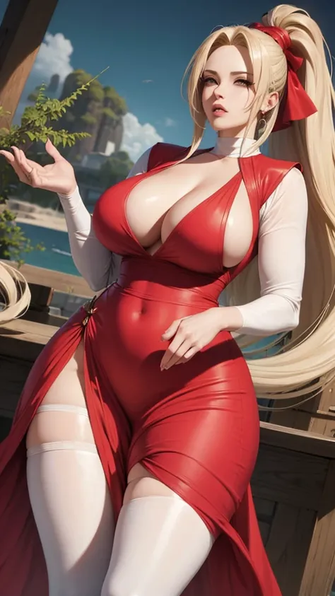 Tsunade, by rubio, huge breasts, mature woman, With a dress,escotafo, pegadito