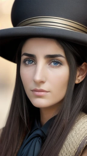 Jew Haredim woman  focus on the face, color photo