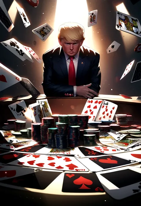 Trump,card,Queen of Spades Design,poker