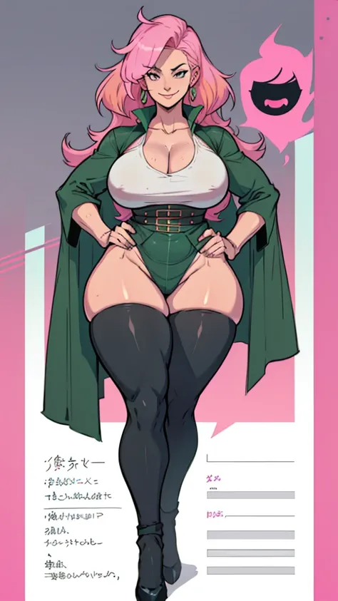 tall woman , high-waist e seios gota, Kale, mulher pelada Kalea, high skinny thighs, Legs long, high-waist, Kale sem roupa enorme enorme ((work of art)),(((best qualityer))),((character design sheet)) ,((Vulgar)) , voluptuous girl, ssmile,((between the bre...