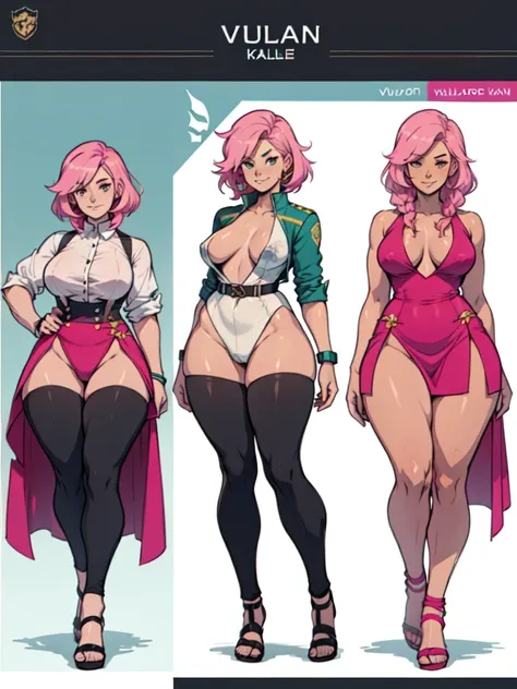 tall woman , high-waist e seios gota, Kale, mulher pelada Kalea, high skinny thighs, Legs long, high-waist, Kale sem roupa enorme enorme ((work of art)),(((best qualityer))),((character design sheet)) ,((Vulgar)) , voluptuous girl, ssmile,((between the bre...