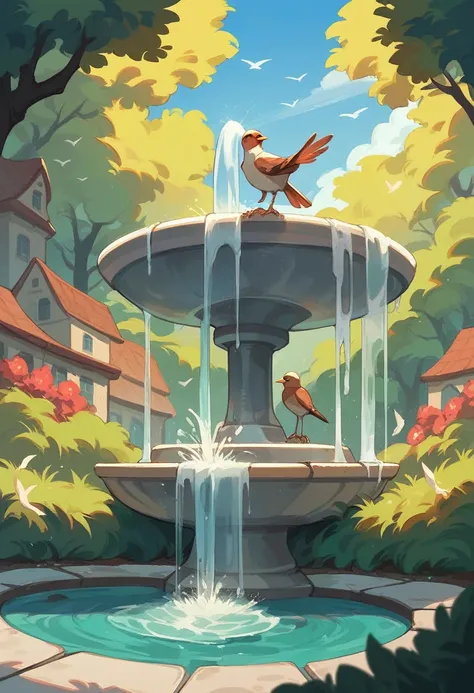 bird fountain 