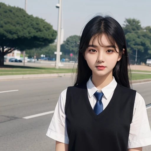 
A prefect girl boby age yes cute face with white shirt black medium here full body black eyes are Korean girl cute face with big here for flying here full body best quality Indian girl butyfull face 