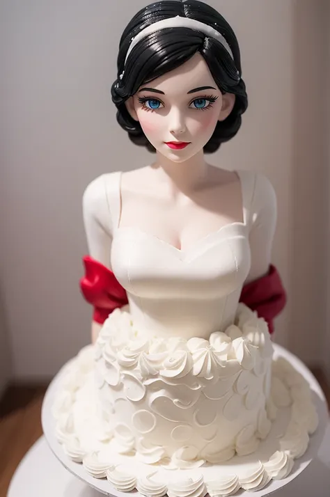 Snow white paper cake topper