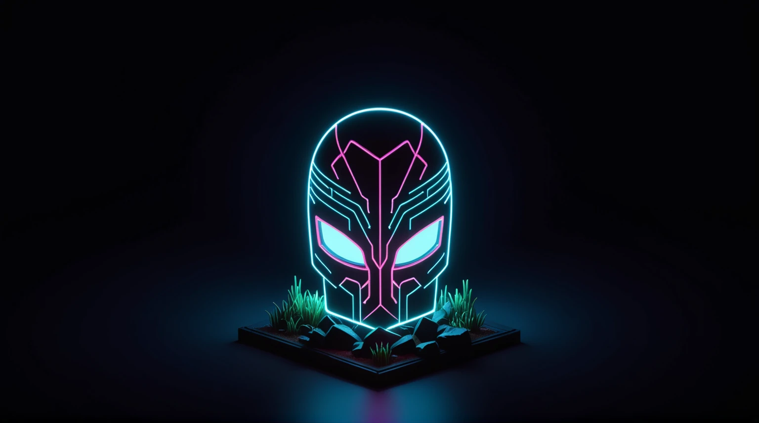 cinematic film still of (tiny and cute isometric scene of nxzskzt, neon, 3d, octane render, neon lighting, neon theme, 3d scene), Forestpunk aesthetic, iridescent colors, stunning background. dark and moody, a mesmerizing blend of light and shadow. masterp...