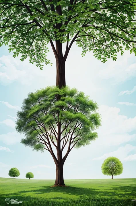 5 drawings about raising awareness about planting trees 