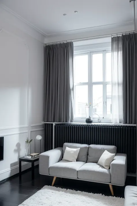 internal，furniture，Black, White and Gray