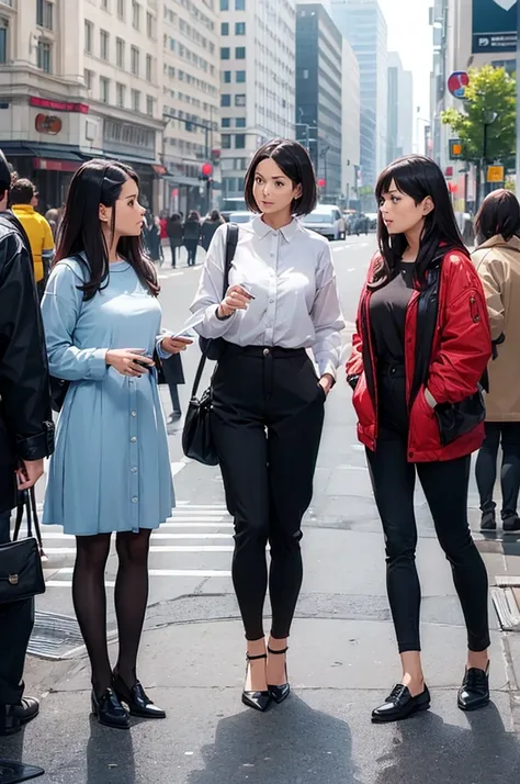 (people watching themselves:1.5), (Taking one step further:1.4), (Woman&#39;s hopeful expression:1.5), (a helping hand:1.4), (bright sky background:1.3), (high resolution)