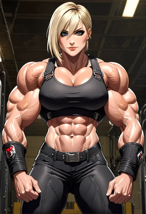 big muscle woman calhoun abs