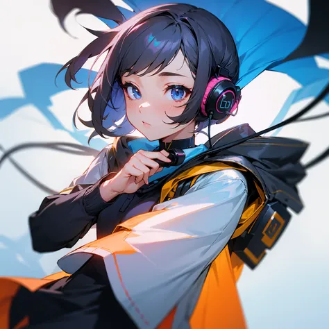 pretty girl, earphone, DAP