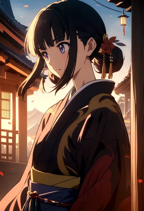 Jiang Japanese kimono anime style