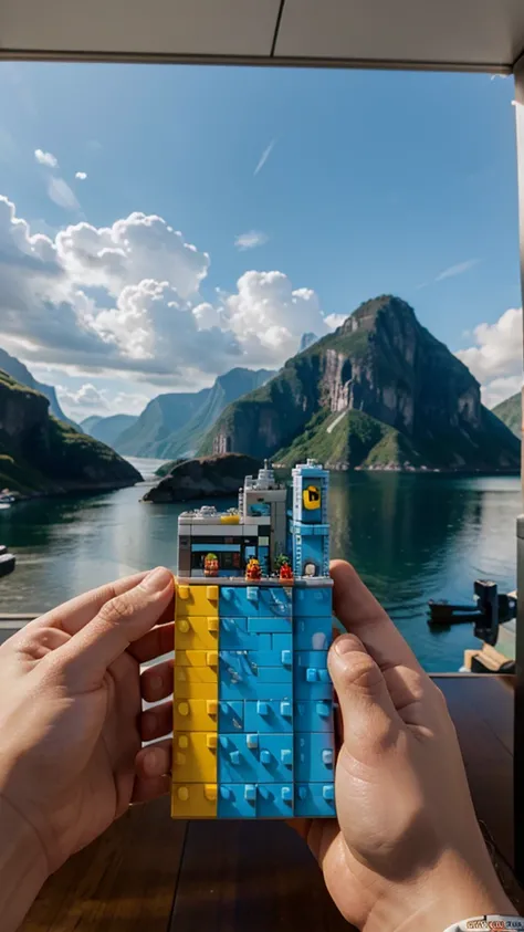 make a scenic lego background